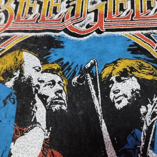 Bee Gees - Star Vintage Black Mineral Wash Official T Shirt ( Men L, XL ) ***READY TO SHIP from Hong Kong***
